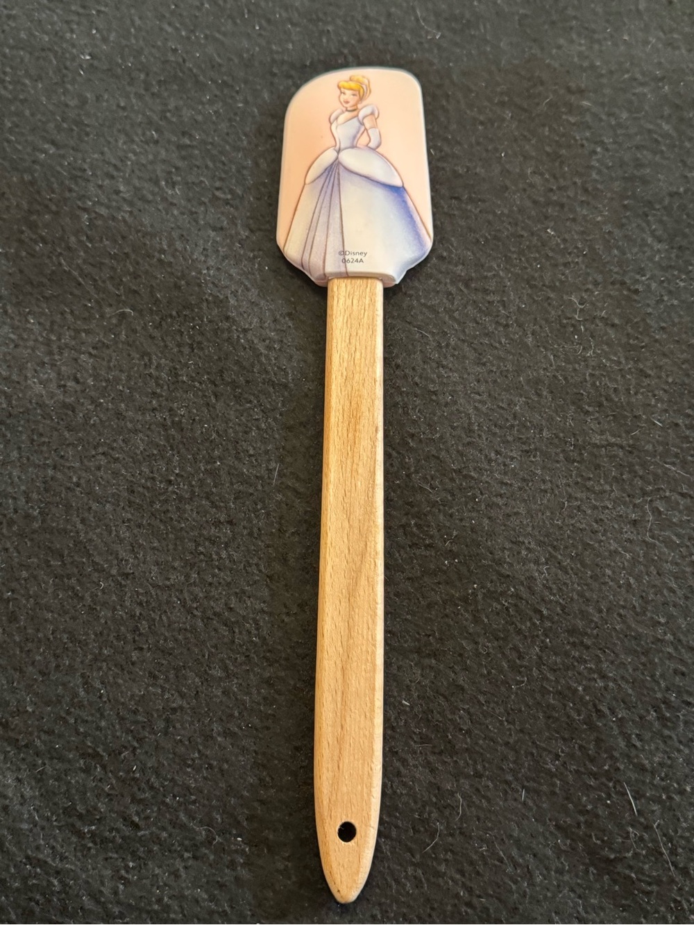 Disney Cinderella Blue and Cream Silicone Spatula with Wooden Handle